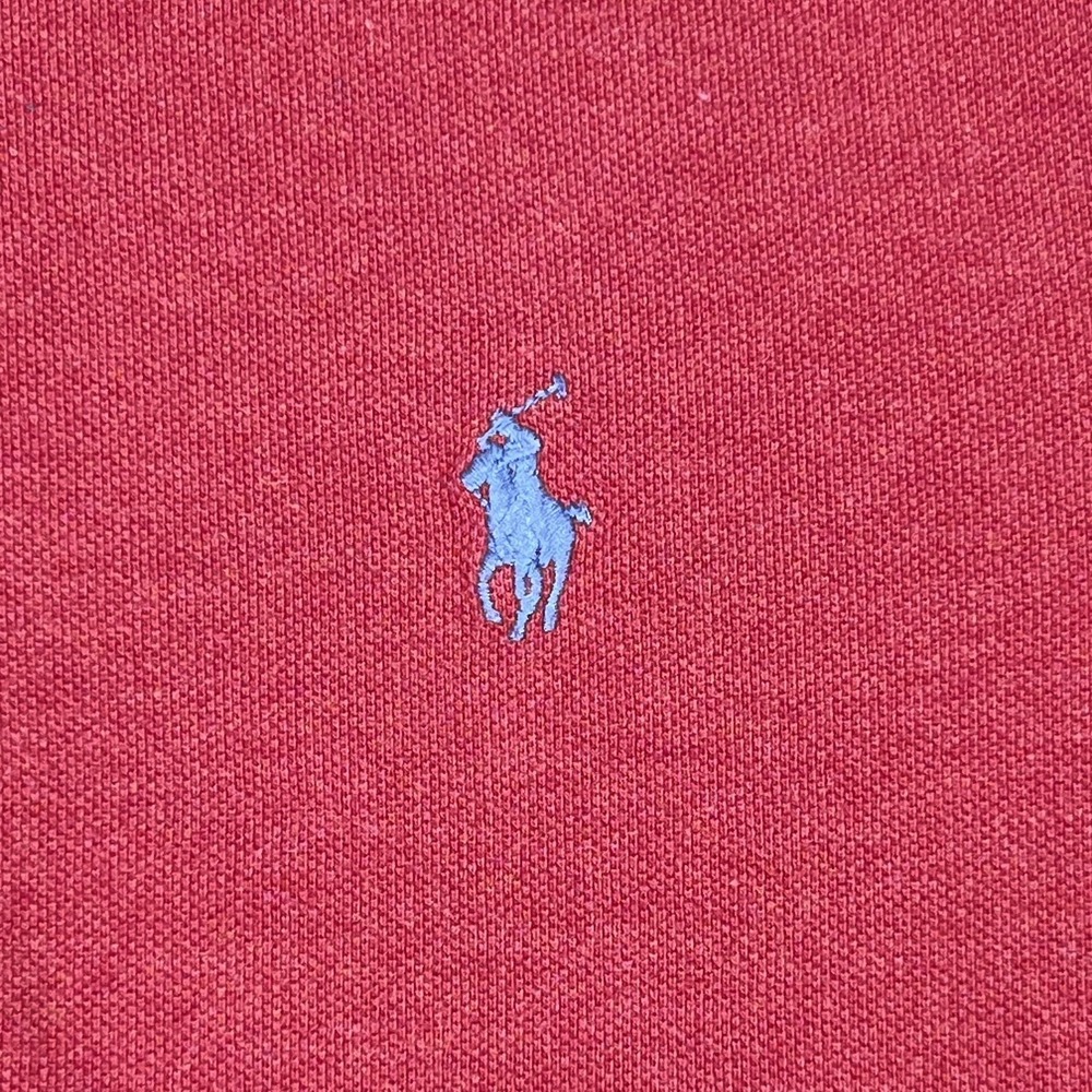 Polo Ralph Lauren Polo Shirt Mens XL Red Classic Fit Embroidered Pony Logo Pique - Picture 3 of 8